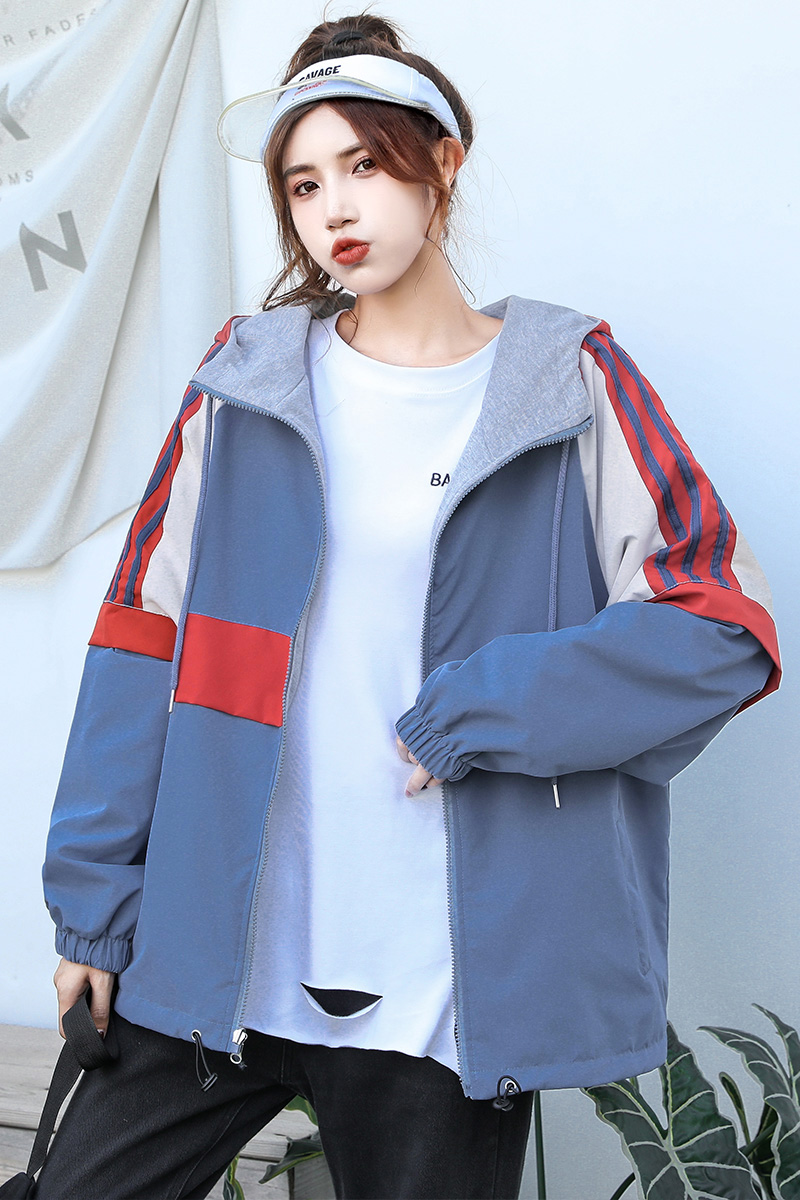 Hooded student all-match technical jacket spring wear coat