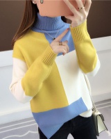 Thick loose bottoming shirt mixed colors sweater