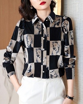 Long sleeve fashion shirt Casual Western style tops for women