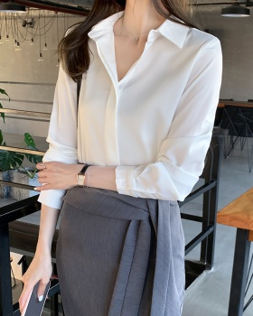 Casual Korean style shirt long sleeve all-match tops
