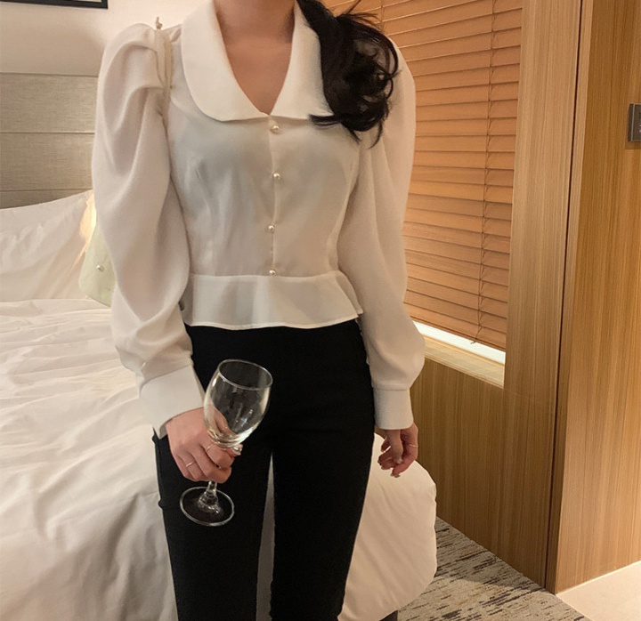 Elegant France style short Korean style shirt