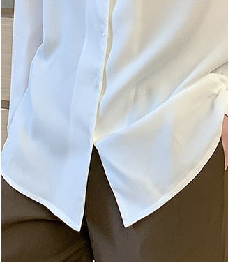 Long sleeve chiffon shirt profession shirt for women