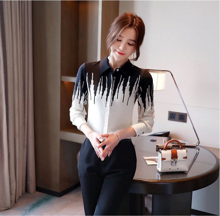 Long sleeve shirt business suit for women