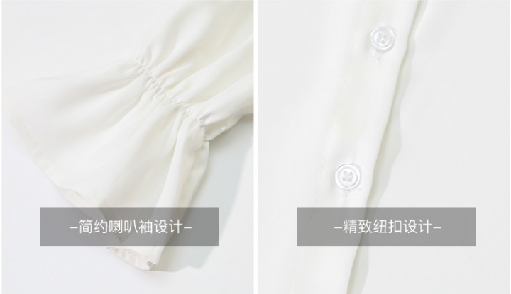 Puff sleeve doll collar tops Korean style shirt for women