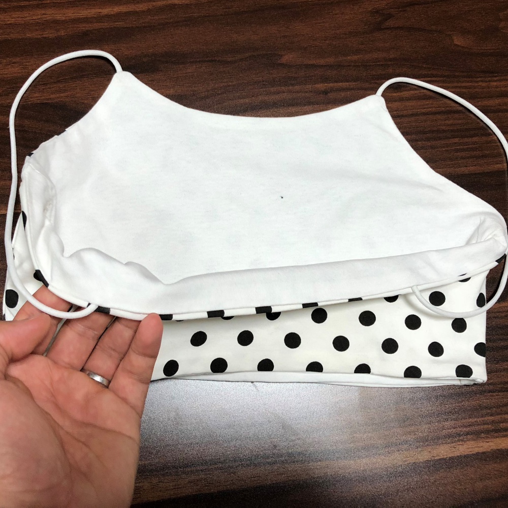 Polka dot sling lovely short elasticity vest for women