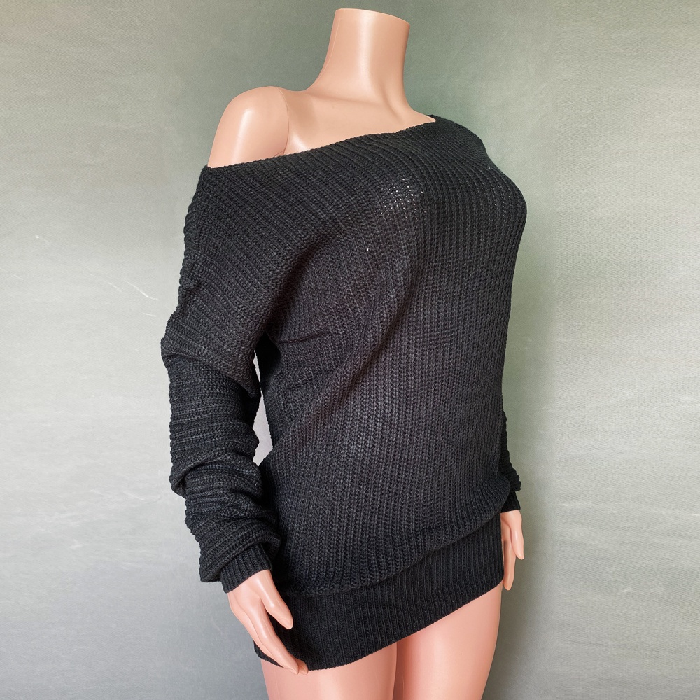 Knitted Casual European style sweater dress
