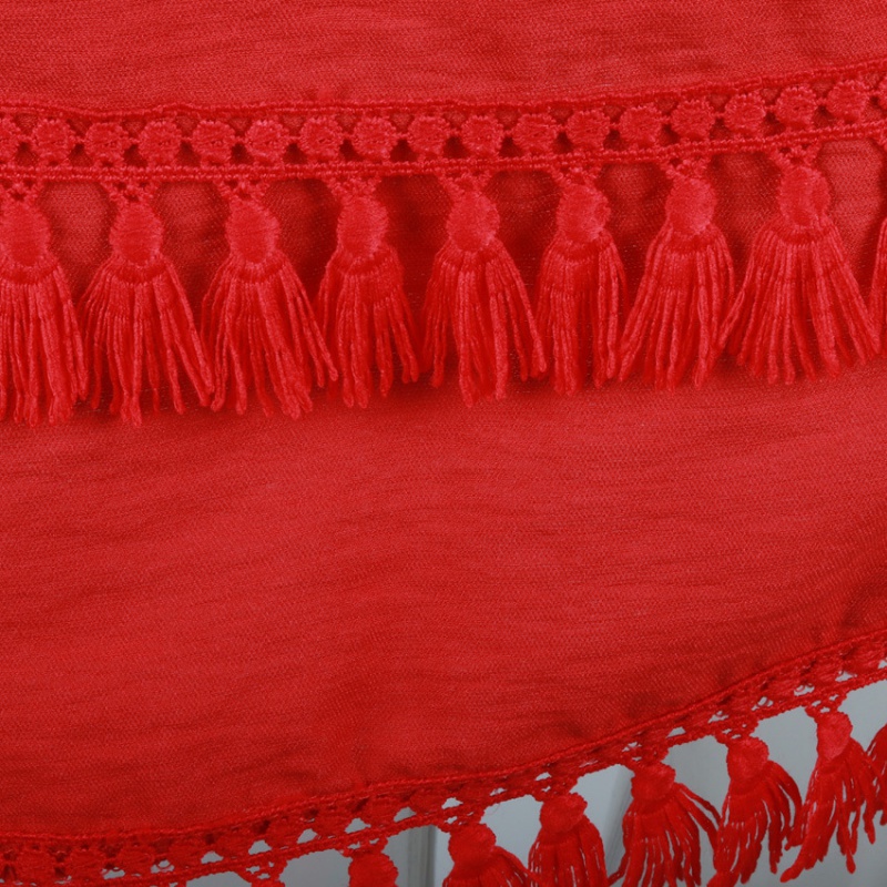 Splice summer cool lace tassels short skirt
