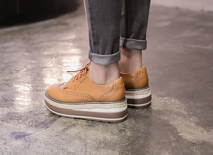 European style all-match flat platform soles shoes for women