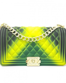 Summer quilted jelly chain matte jokes handbag for women