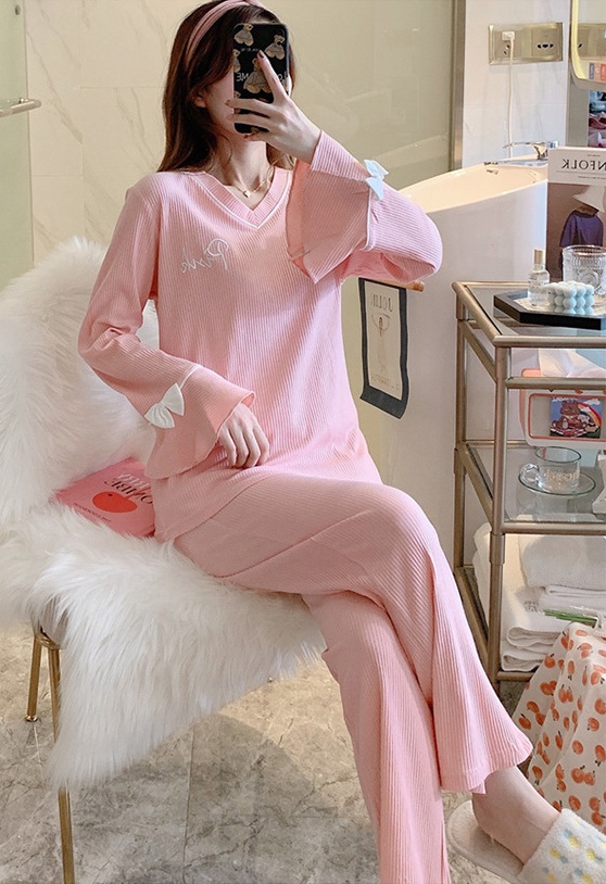 Spring and autumn homewear pajamas a set for women
