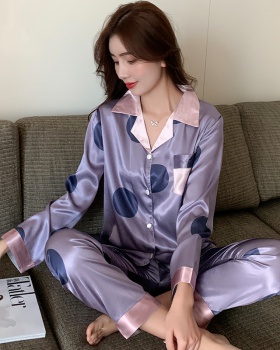 Large yard Casual long sleeve pajamas a set for women