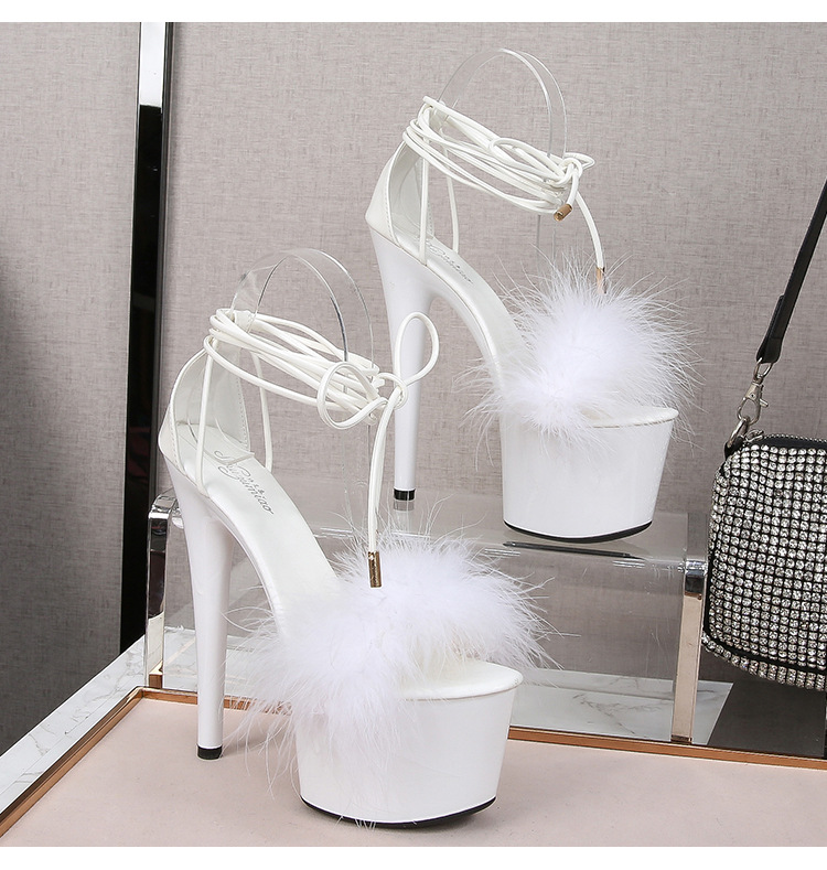 Fine-root sandals catwalk high-heeled shoes for women