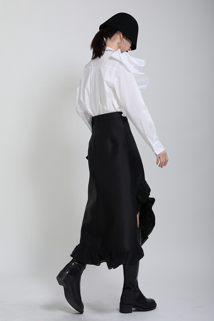 Stereoscopic decoration splice removable wear shoulder skirt