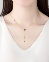 Fashion long necklace Japanese style jade for women