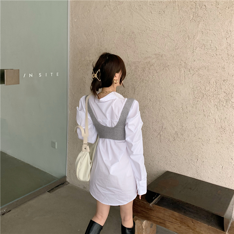 Temperament fashion and elegant Korean style shirt