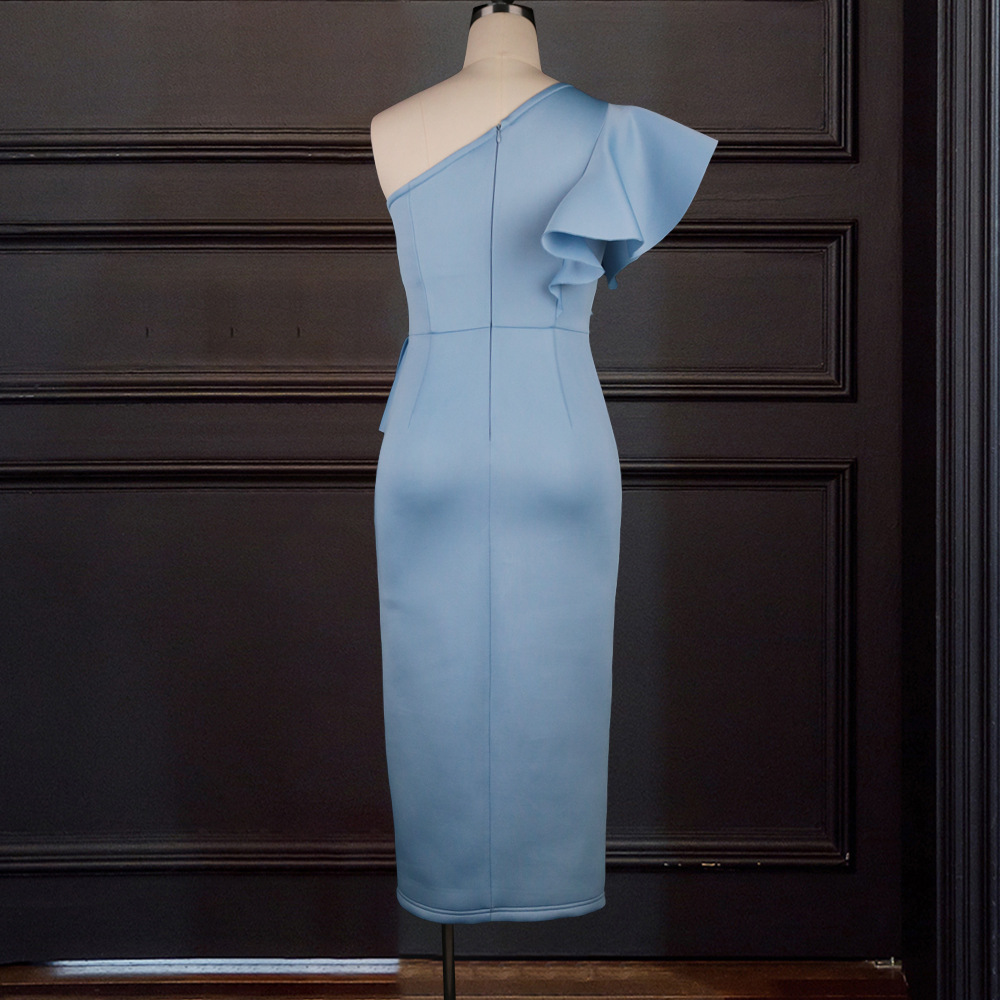 Sleeveless slim pleated large yard high waist dress for women