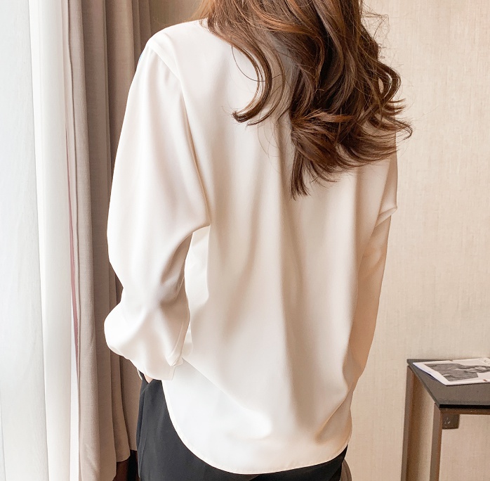 Long sleeve Western style shirt satin tops for women