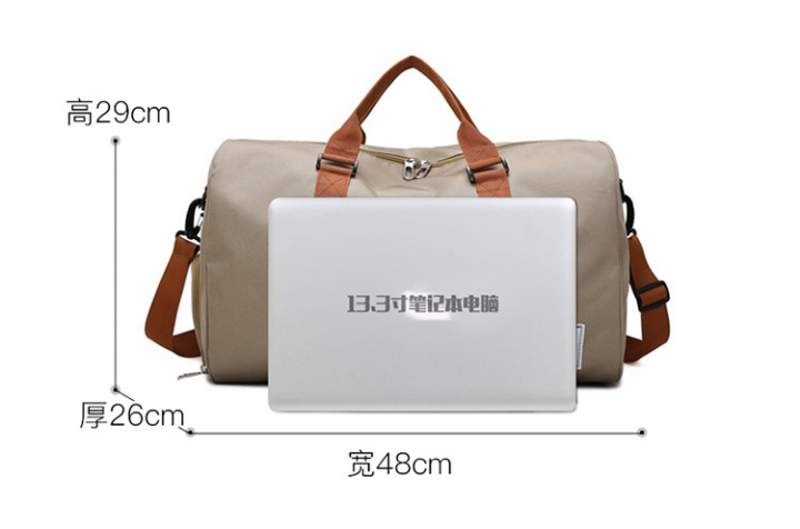 Portable short high capacity fitness sports travel bag