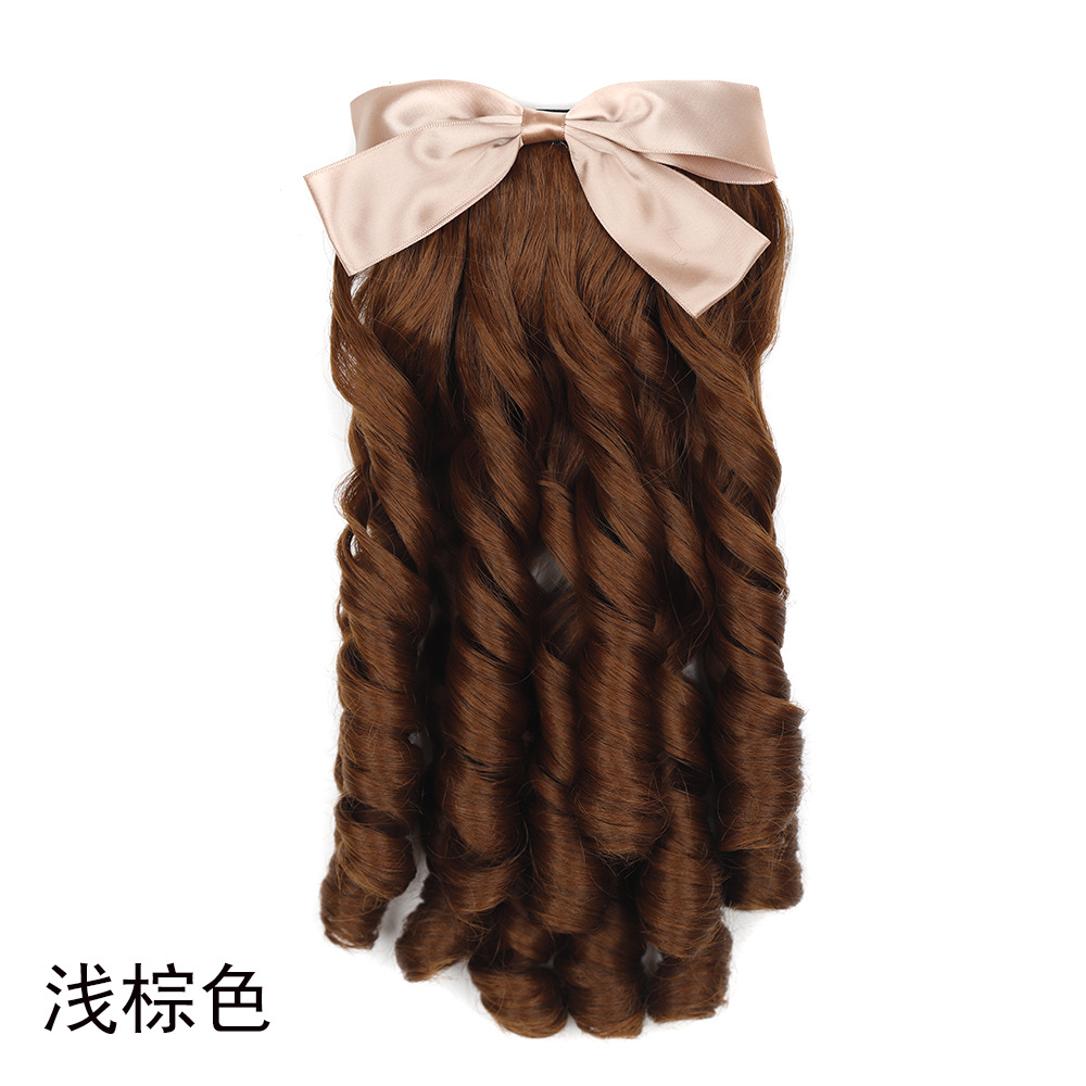 Horsetail Chinese style curly hair prom retro cheongsam