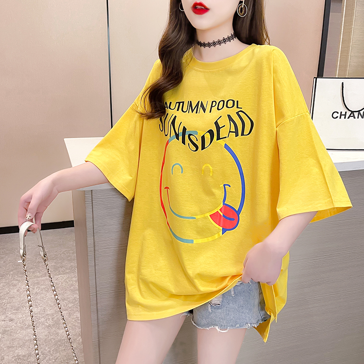 Large yard loose T-shirt Korean style tops for women