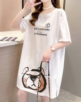 Short sleeve letters loose summer T-shirt for women