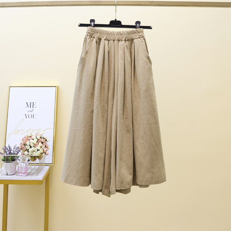 Loose Casual wide leg pants spring and summer art culottes