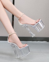 High-heeled model thick crust all-match sandals for women