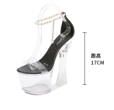High-heeled model thick crust all-match sandals for women