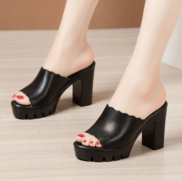 Fashion thick crust slippers summer platform for women
