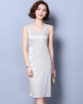 Pure long primer vest sleeveless dress for women