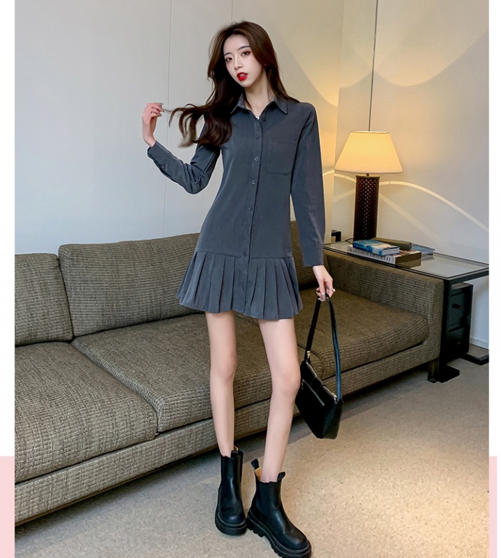 Fashion Korean style temperament slim dress