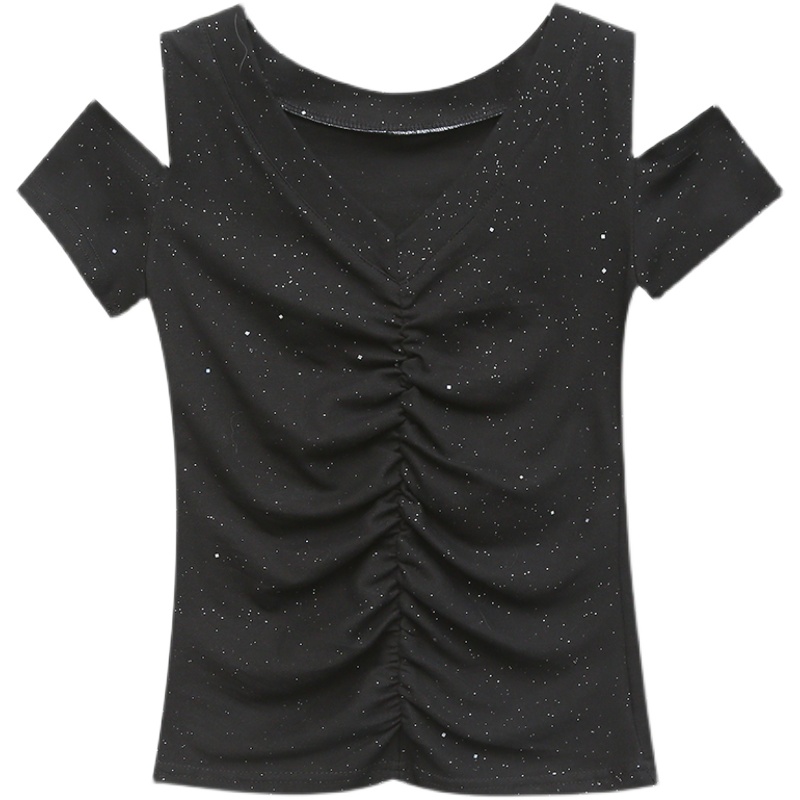 Pure cotton short sleeve all-match T-shirt for women