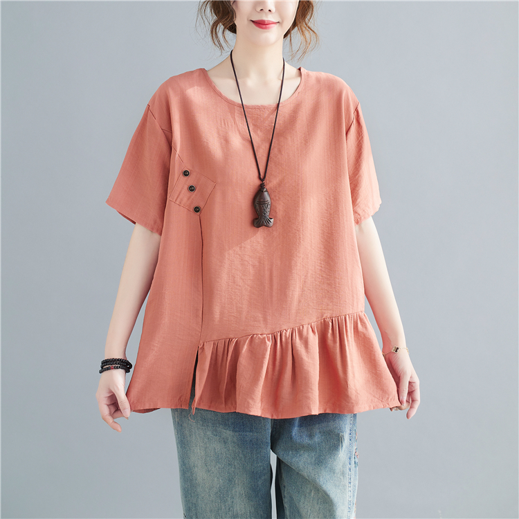 Short sleeve summer T-shirt Korean style shirts for women