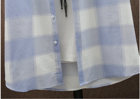 Casual short sleeve blue business slim shirt for men