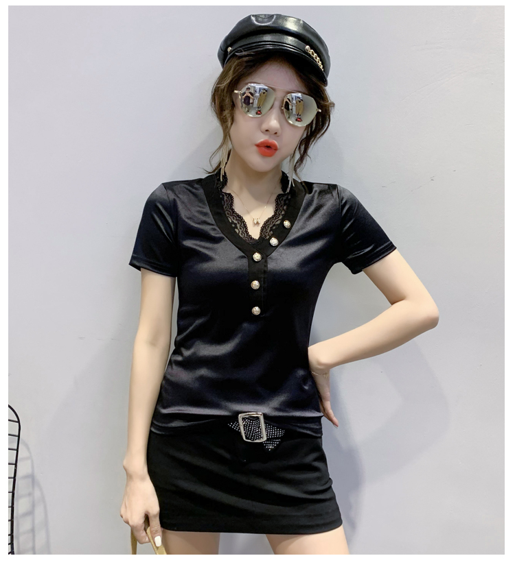 Splice Western style tops summer small shirt for women