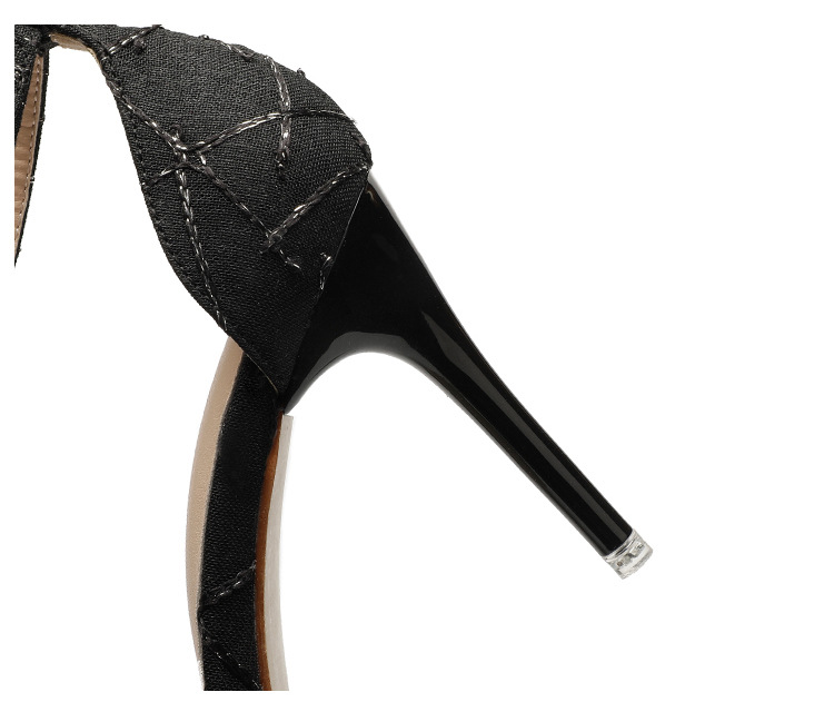 Nightclub slim sandals fashion low high-heeled shoes for women