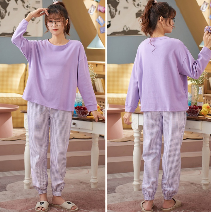 Spring and summer simple long pants a set for women