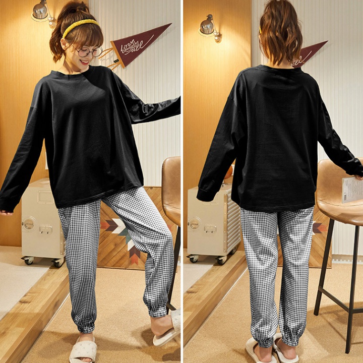Spring and summer simple long pants a set for women
