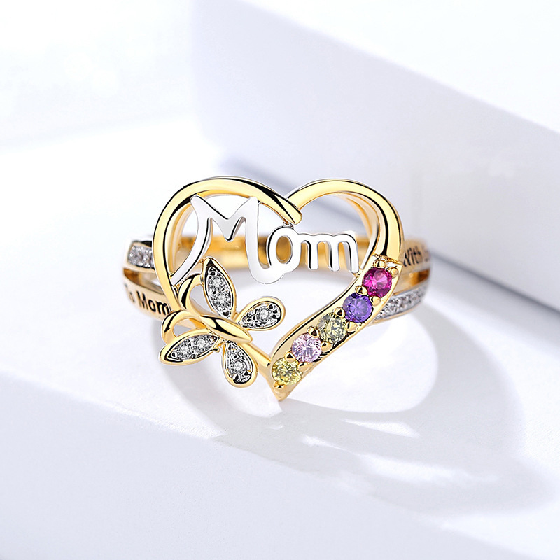 Gift accessories heart ring for women