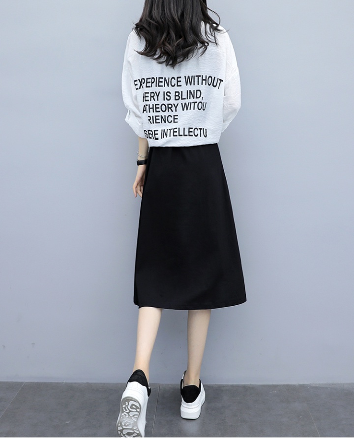 Sling slim coat large yard shirt 2pcs set for women