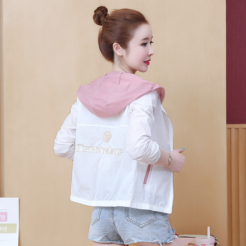 Thin Korean style coat Casual loose sun shirt for women