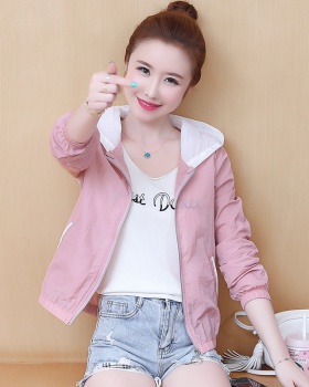 Thin Korean style coat Casual loose sun shirt for women