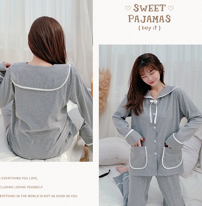 Wears outside pajamas lace cardigan 2pcs set for women