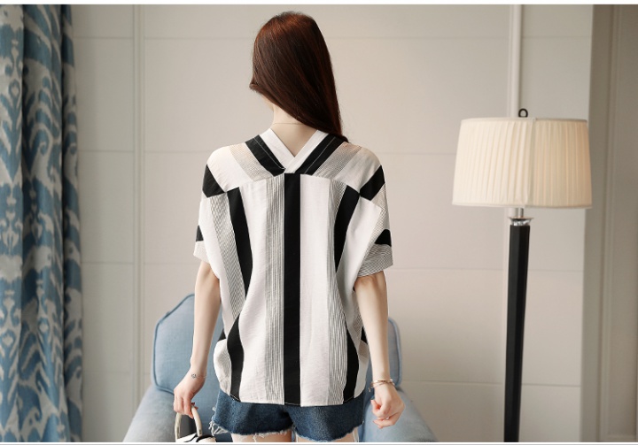 Korean style chiffon shirt short sleeve shirt