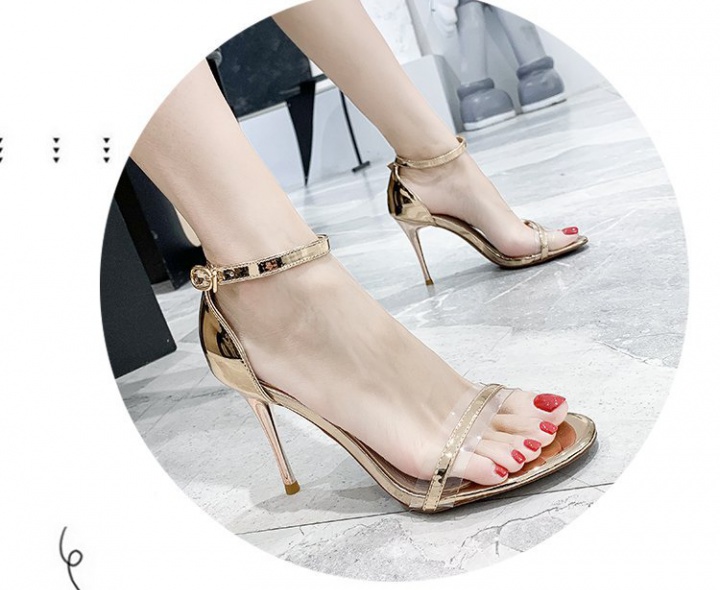 High-heeled summer fine-root fashion European style sandals