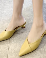 Korean style pointed summer slippers for women