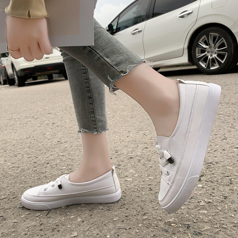 Korean style autumn student shoes elastic Casual board shoes