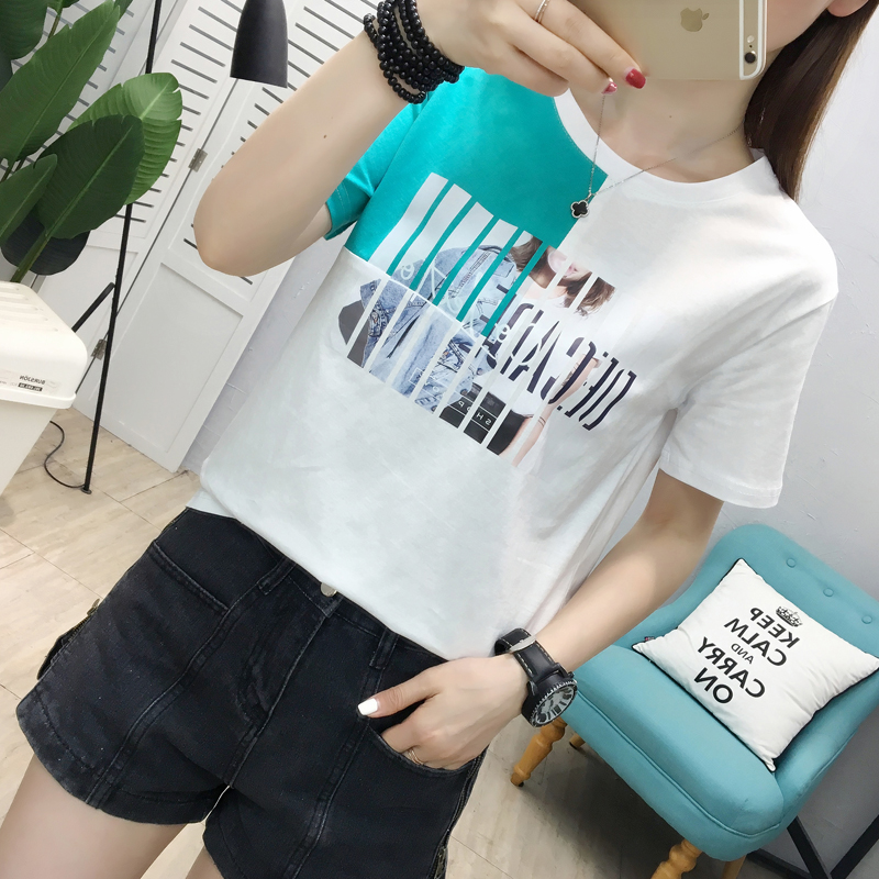 Korean style summer tops all-match T-shirt for women