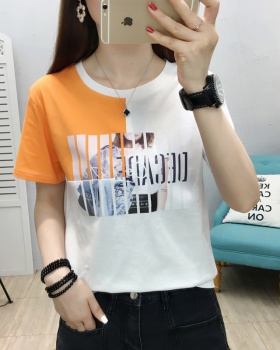 Korean style summer tops all-match T-shirt for women
