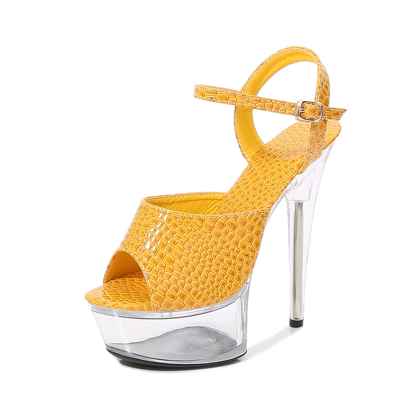 High ultrahigh high-heeled shoes summer platform for women